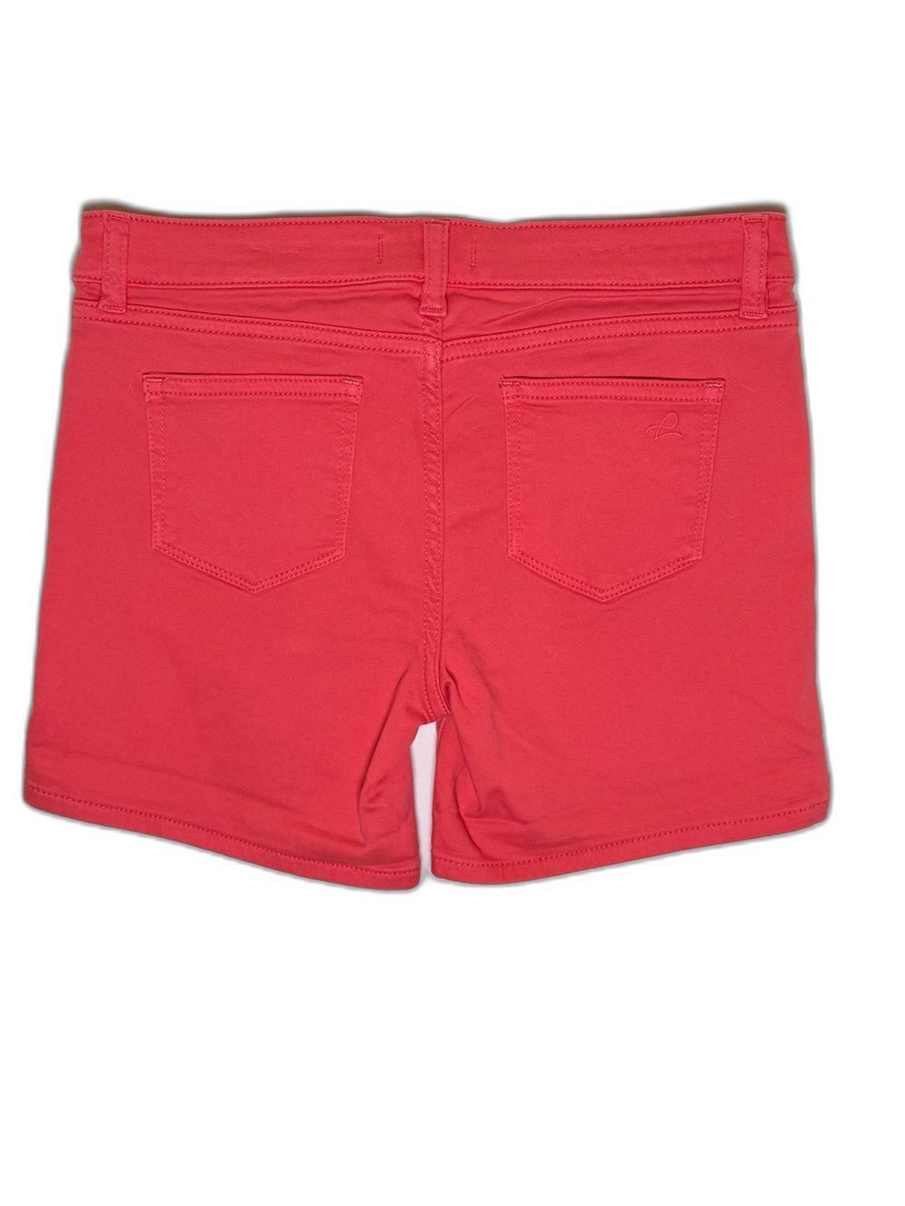 DL1961 Piper Mid-Rise Coral-Red Jean Shorts NWT - Picture 2 of 2